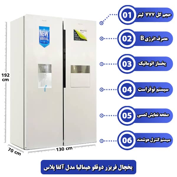 یخچال هیمالیا مدل آلفا